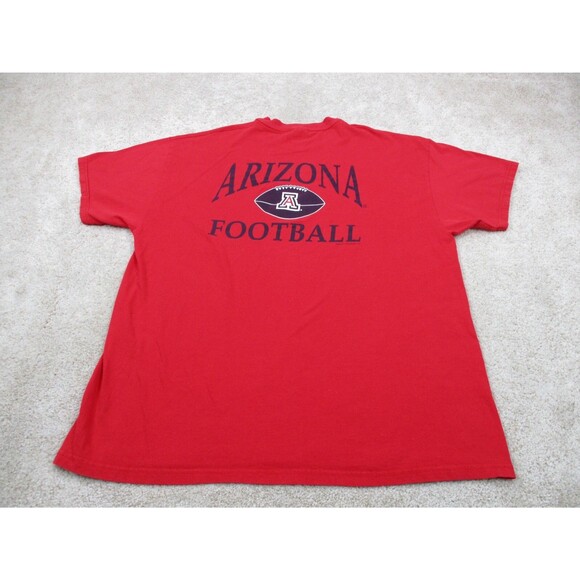 VINTAGE Arizona Wildcats Shirt Mens Extra Large XL Red Blue Football NCAA 90s - Picture 1 of 12